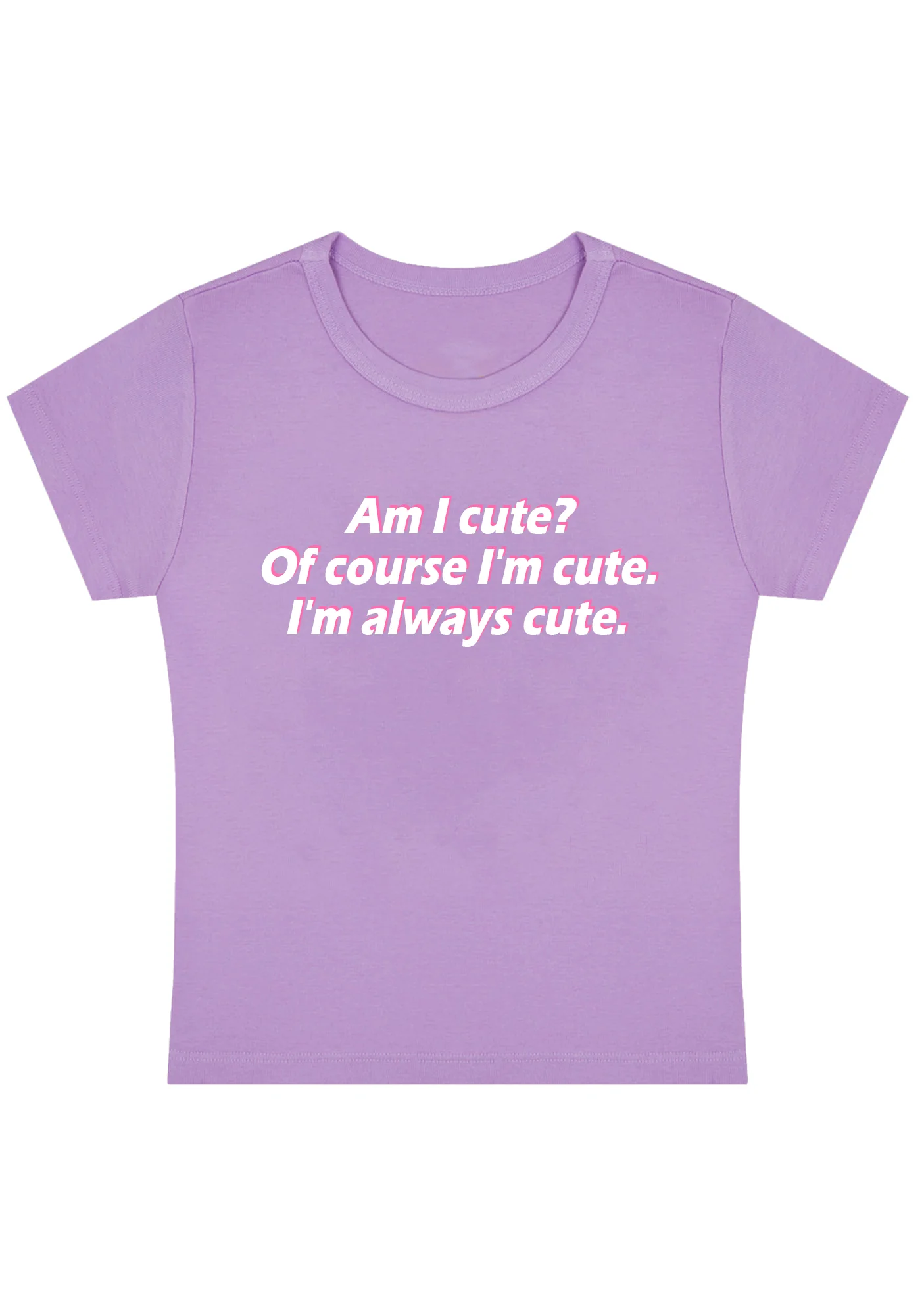 Curvy I'm Always Cute Baby Tee - Image 5