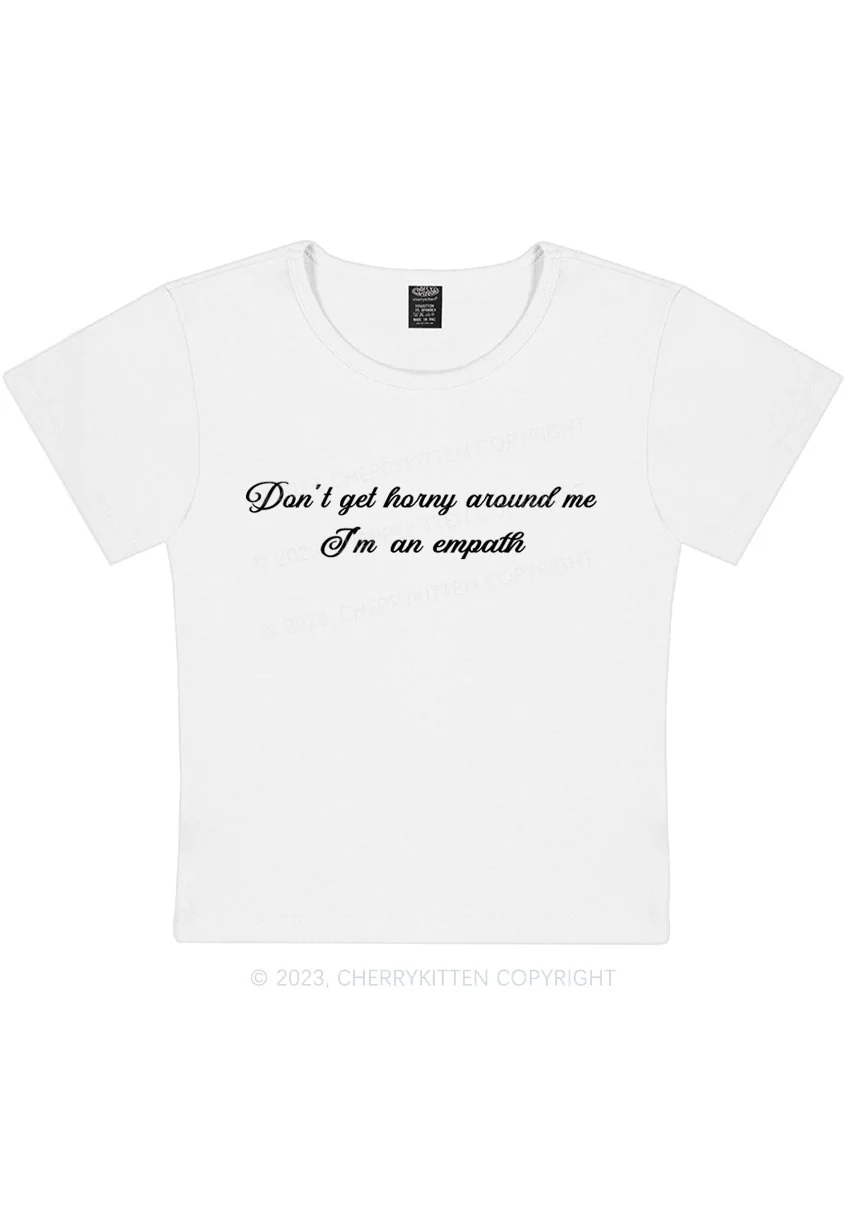 Curvy I'm An Empath Y2K Baby Tee Cherrykitten - Image 2
