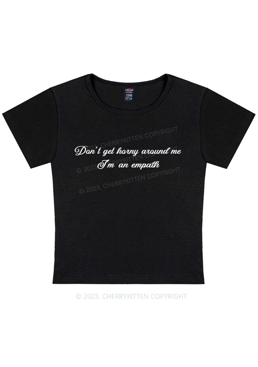 Curvy I'm An Empath Y2K Baby Tee Cherrykitten - Image 3