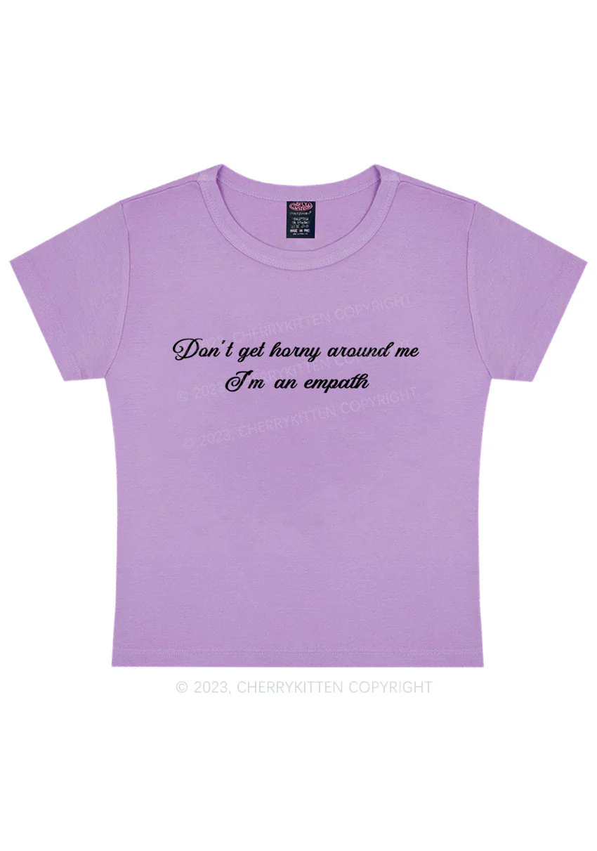 Curvy I'm An Empath Y2K Baby Tee Cherrykitten - Image 4