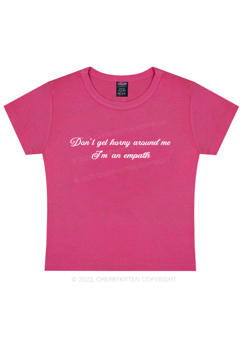 Curvy I'm An Empath Y2K Baby Tee Cherrykitten - Image 5