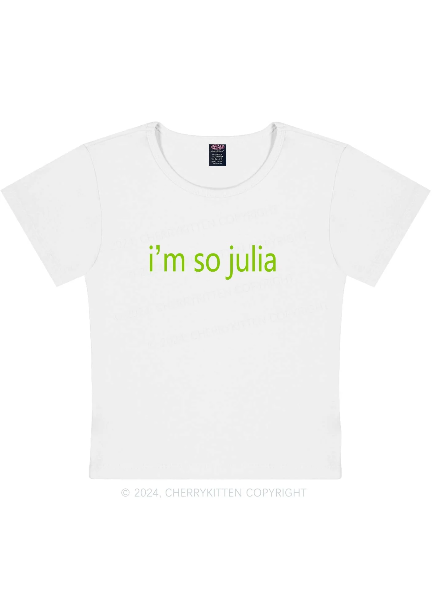 Curvy I'm So Julia Y2K Baby Tee Cherrykitten - Image 3