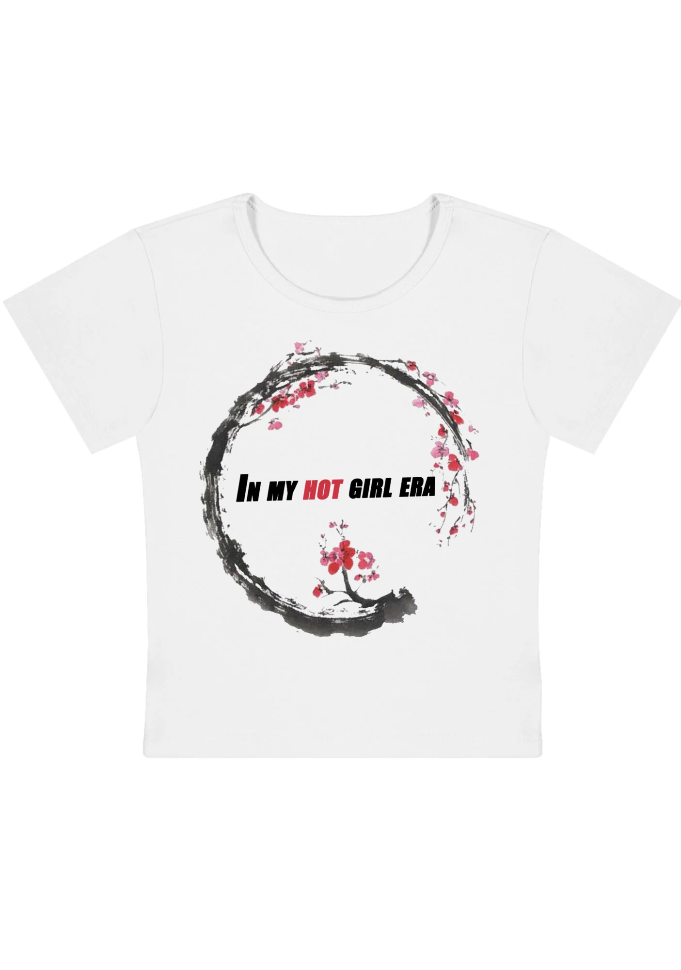 Curvy In My Hot Girl Era Baby Tee - Image 2