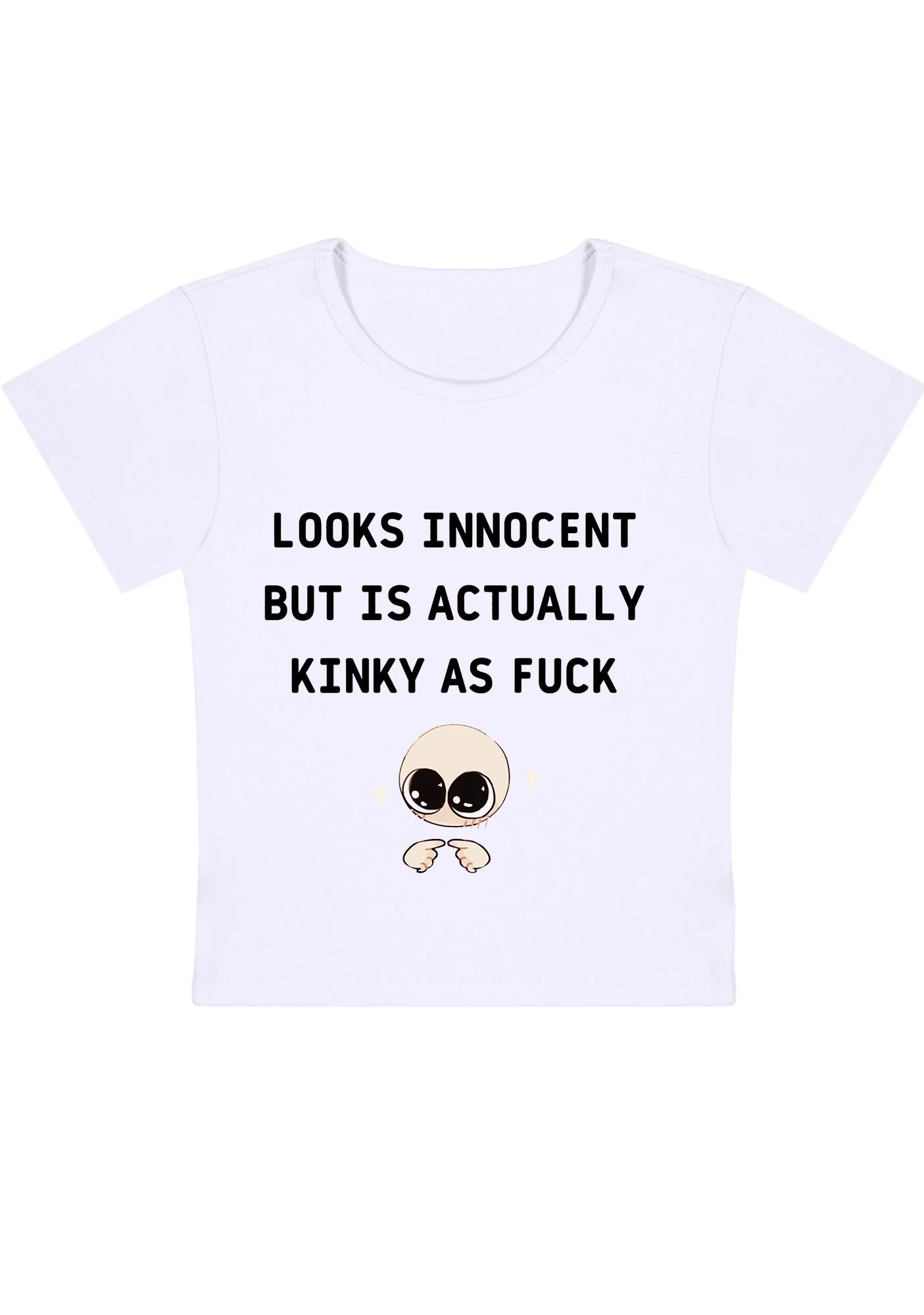 Curvy Innocent But Kinky As F Baby Tee - Image 4