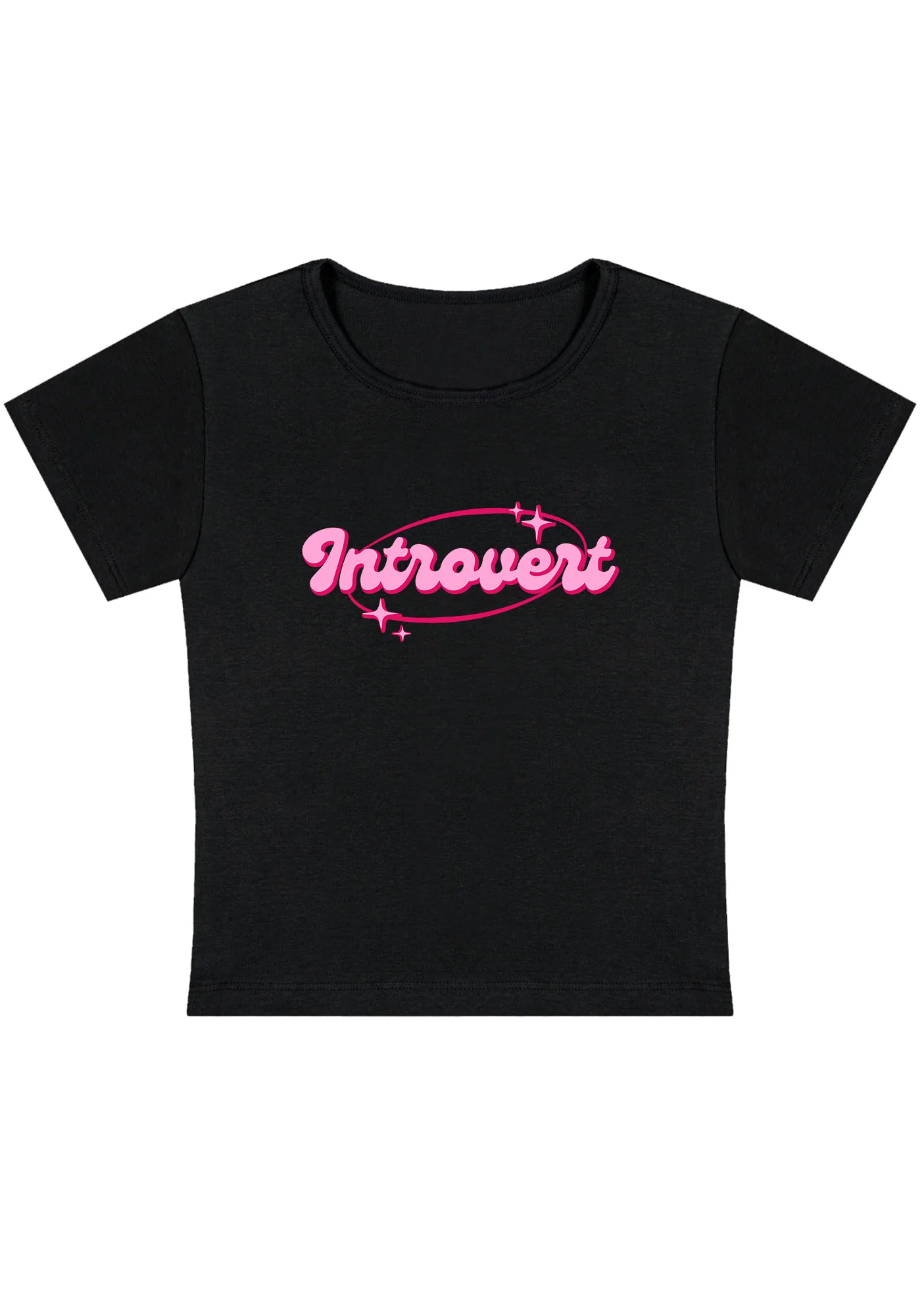 Curvy Introvert Universe Baby Tee - Image 2