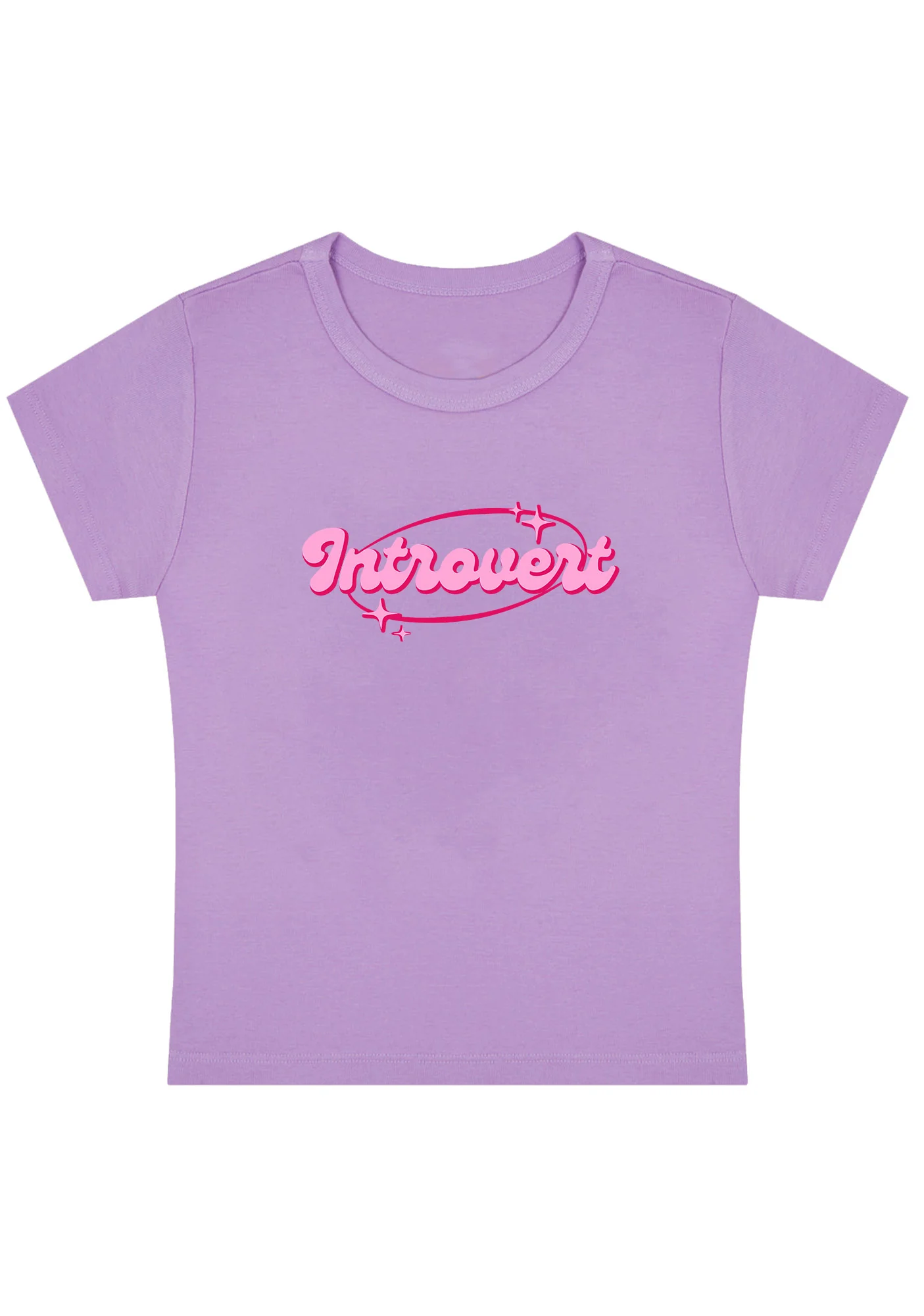 Curvy Introvert Universe Baby Tee - Image 5