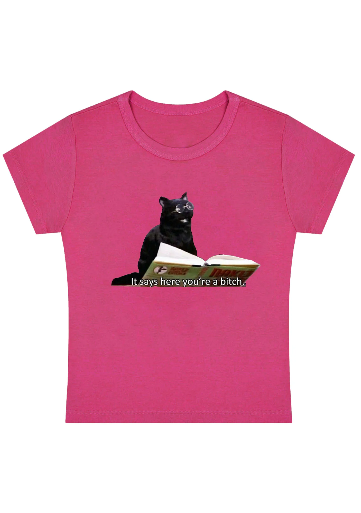 Curvy It Says Here You're A Bixxh Baby Tee - Image 3