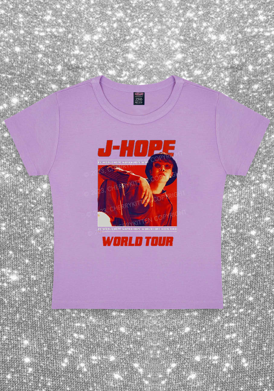 Curvy JH World Tour Kpop Y2K Baby Tee Cherrykitten - Image 4