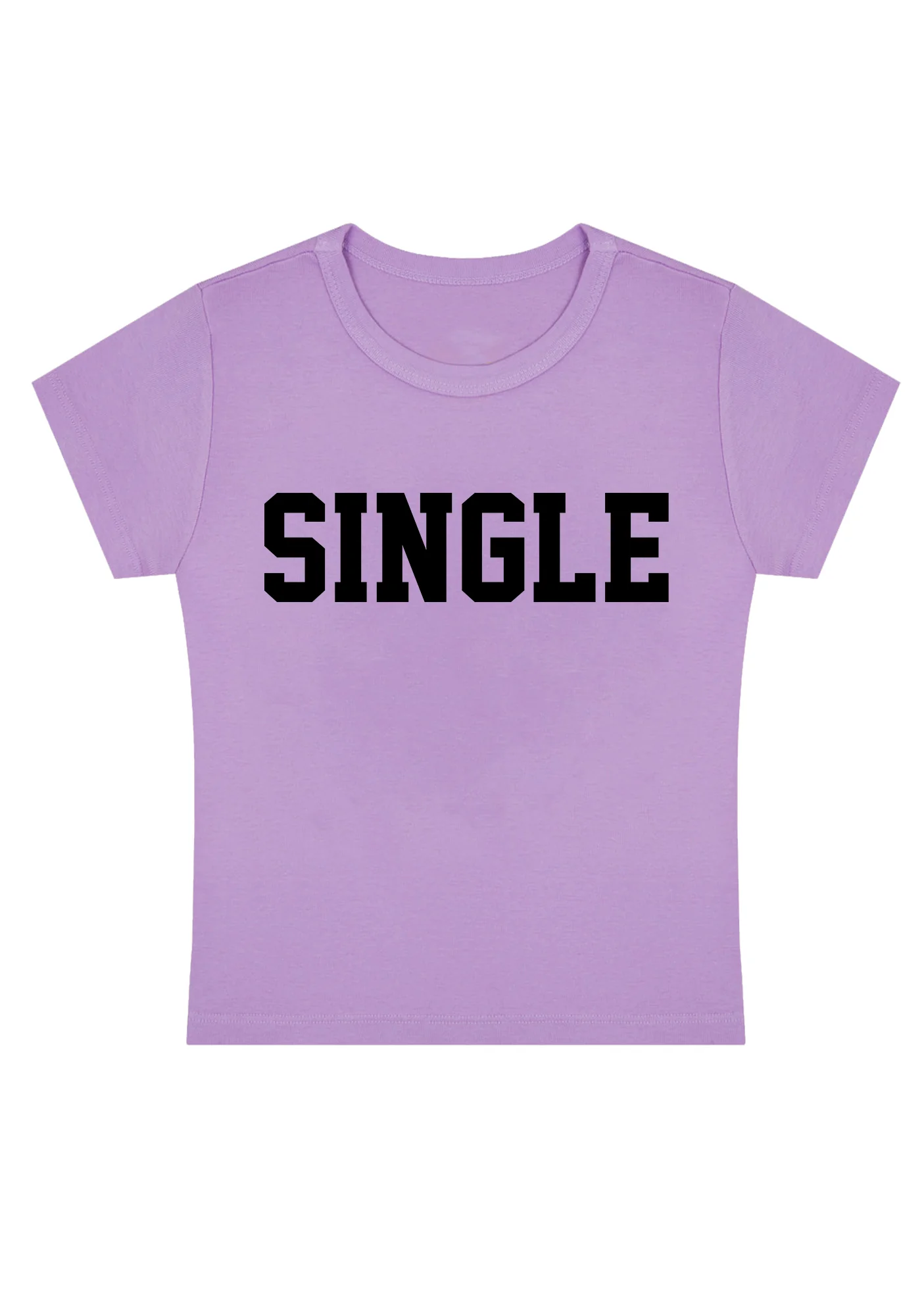 Curvy Just Single Baby Tee - Image 2