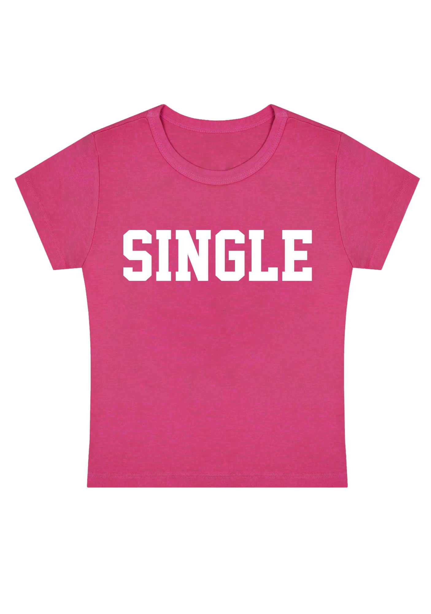 Curvy Just Single Baby Tee - Image 3