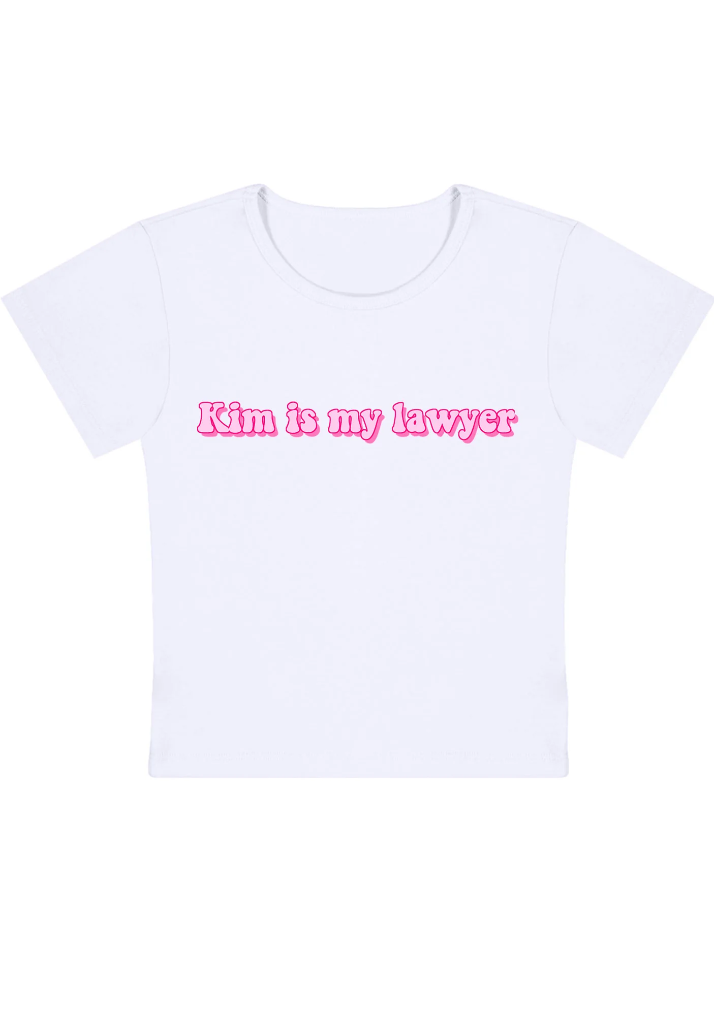 Curvy Kim Is My Lawyer Baby Tee - Image 3