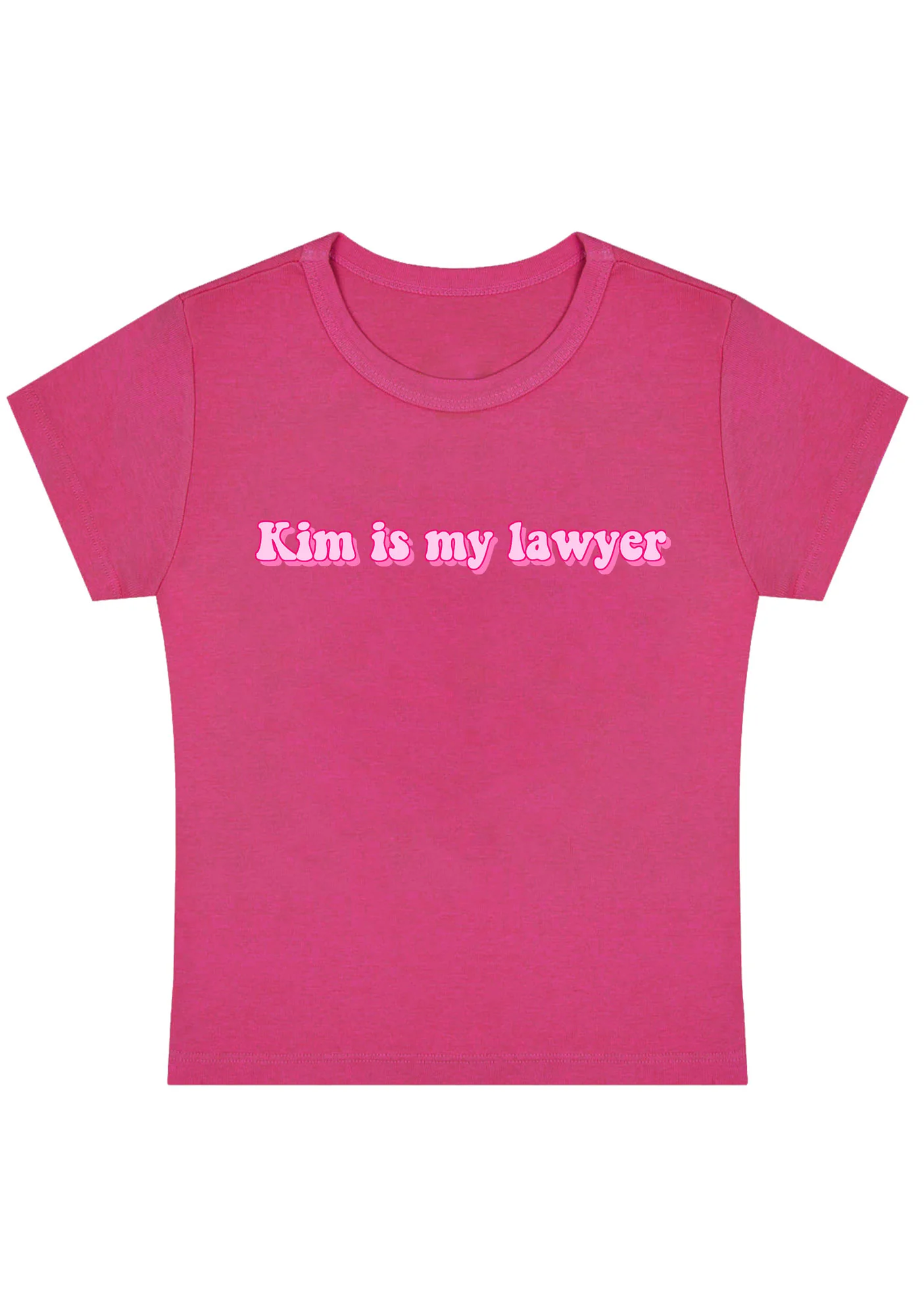 Curvy Kim Is My Lawyer Baby Tee - Image 5