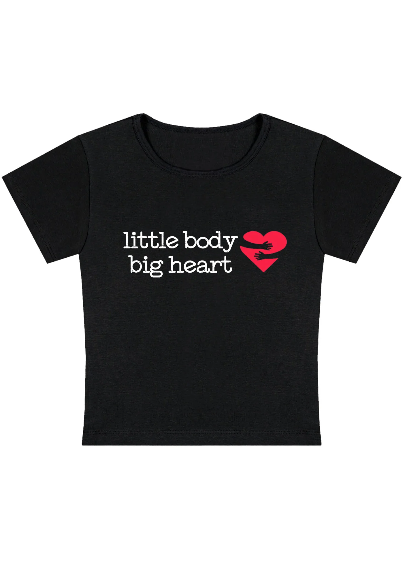Curvy Little Body Big Heart Baby Tee - Image 2