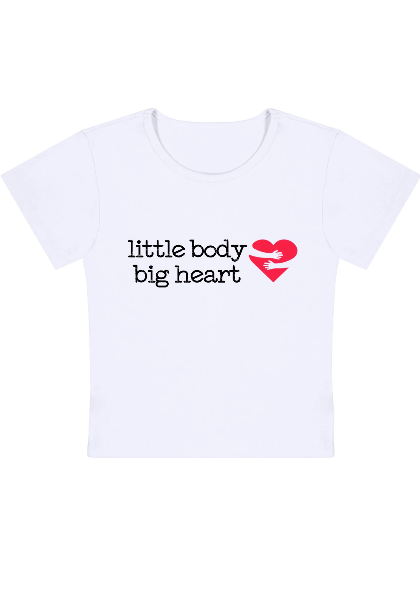 Curvy Little Body Big Heart Baby Tee - Image 3