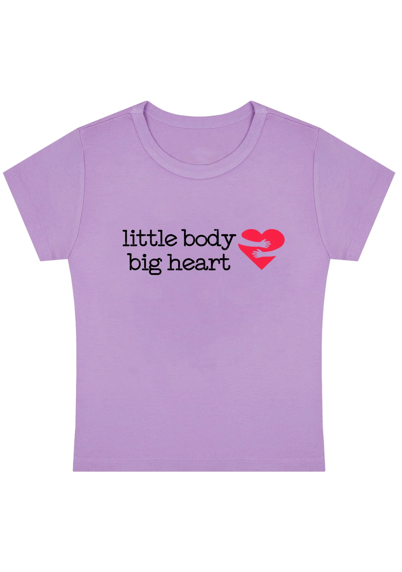Curvy Little Body Big Heart Baby Tee - Image 4