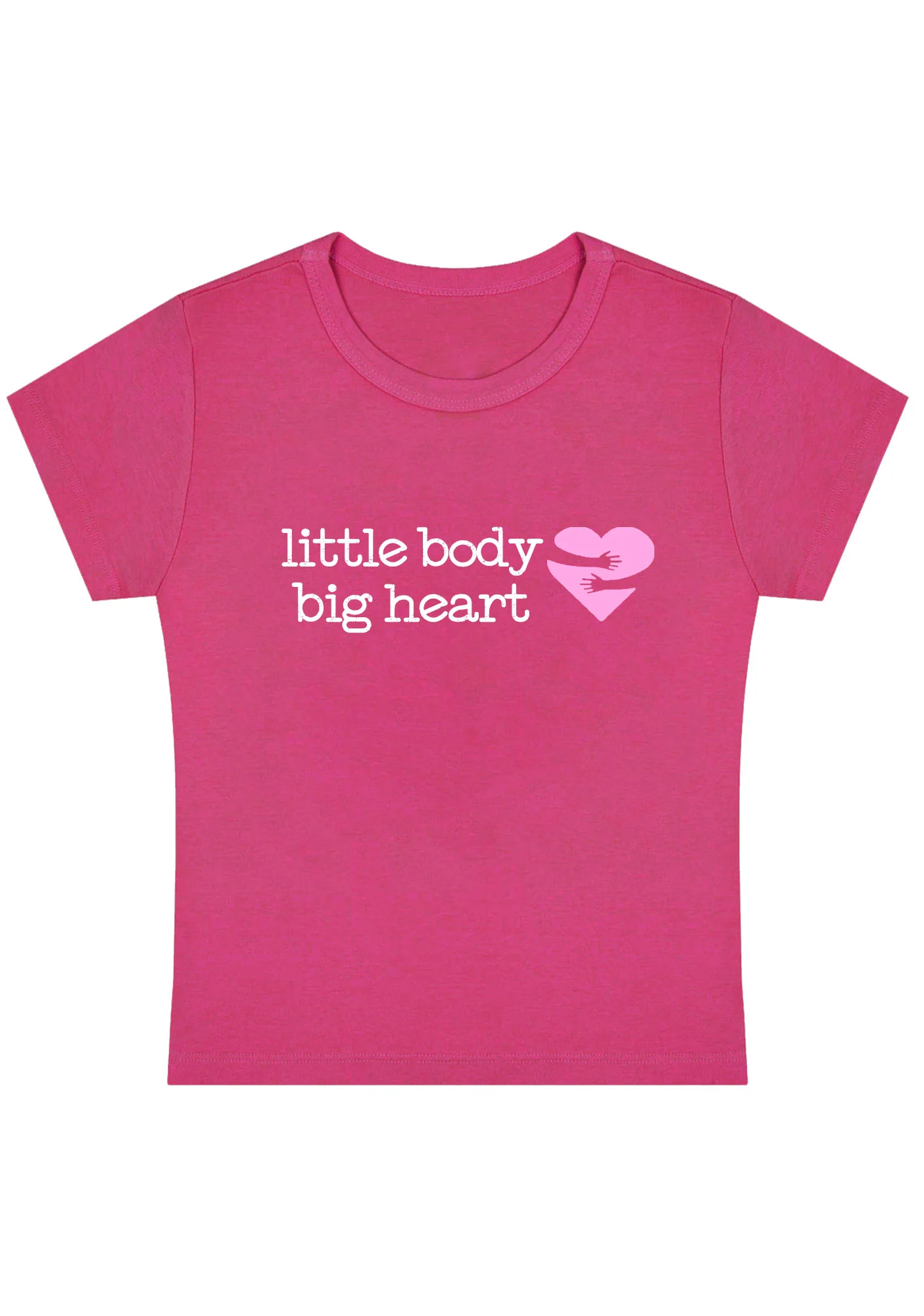 Curvy Little Body Big Heart Baby Tee - Image 5