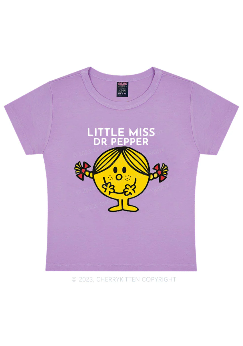 Curvy Little Miss Dr Pepper Y2K Baby Tee Cherrykitten - Image 4