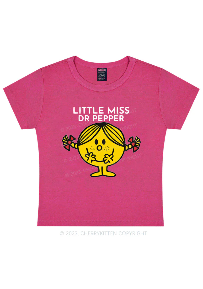 Curvy Little Miss Dr Pepper Y2K Baby Tee Cherrykitten - Image 5