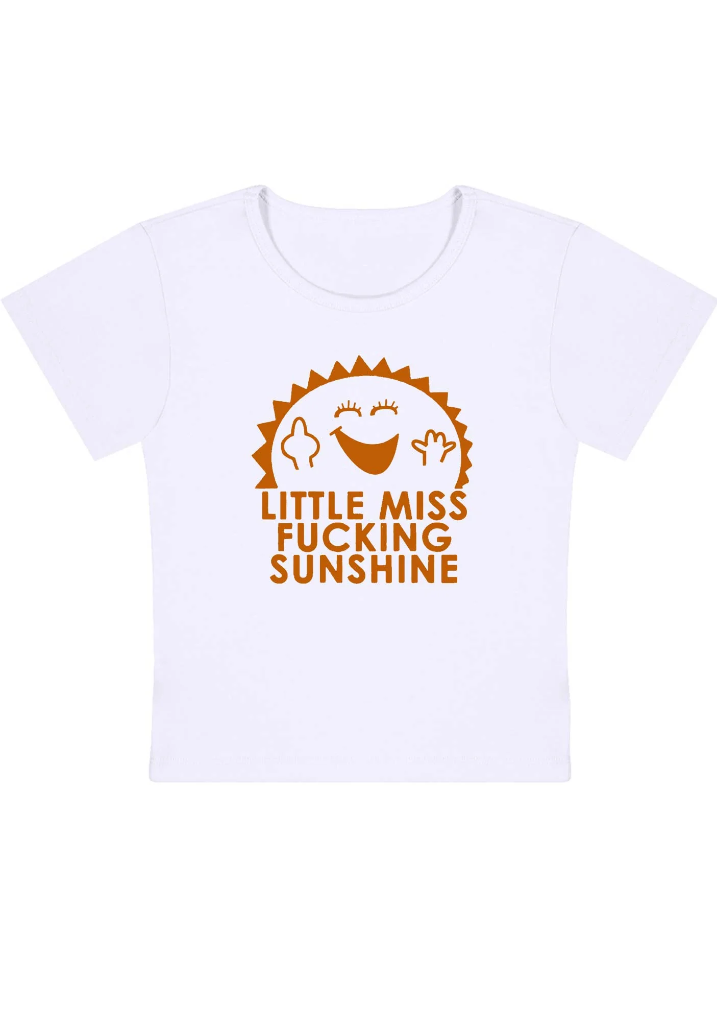 Curvy Little Miss Fxxking Sunshine Baby Tee - Image 3