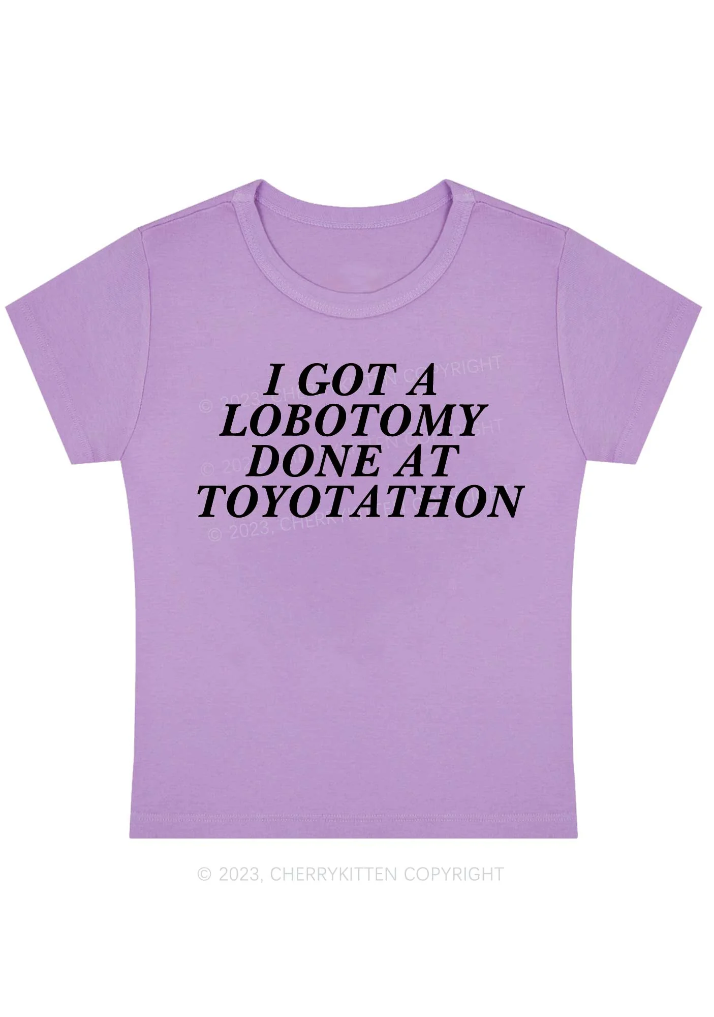 Curvy Lobotomy At Toyotathon Baby Tee Cherrykitten - Image 4