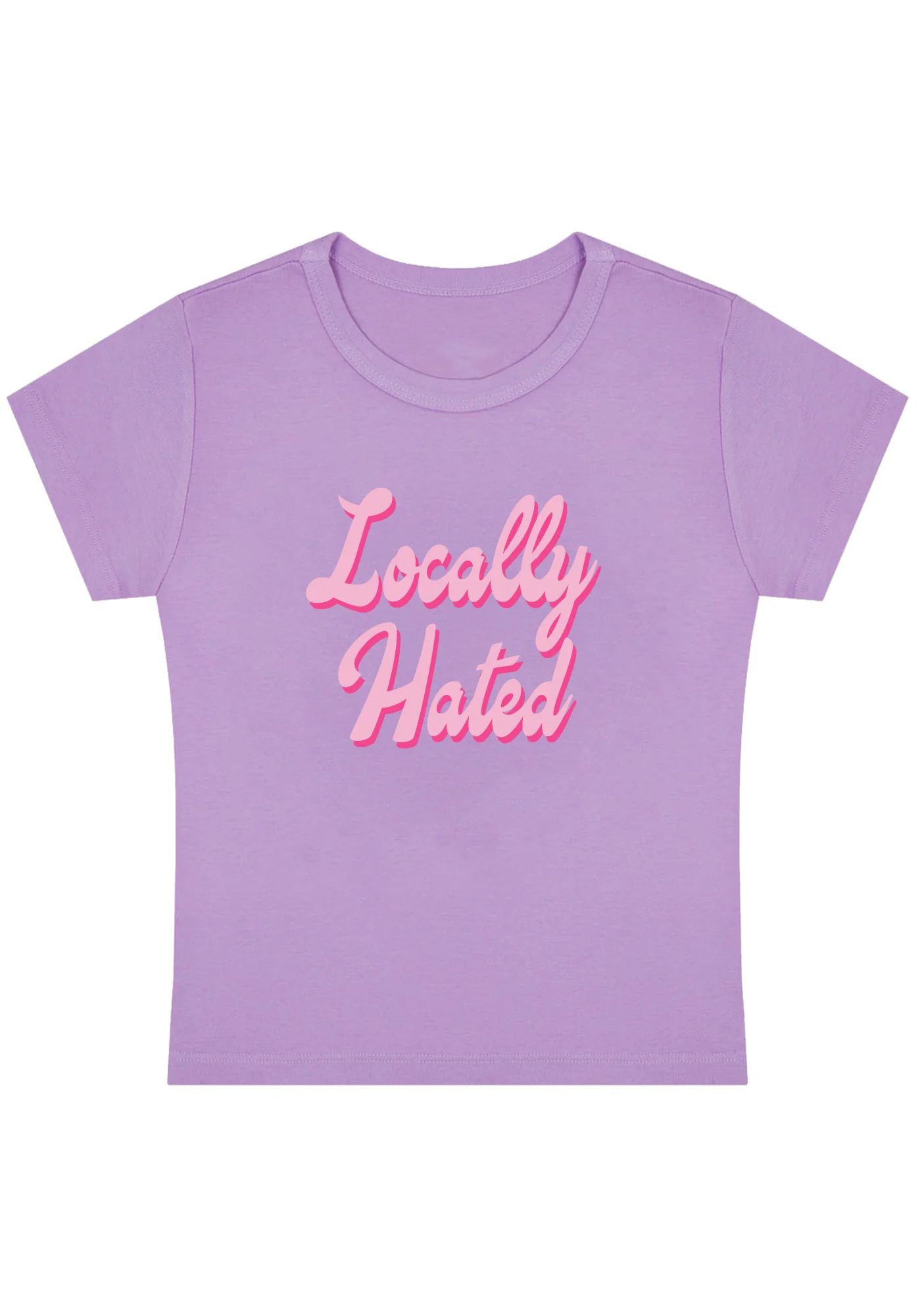 Curvy Locally Hated Baby Tee - Image 4