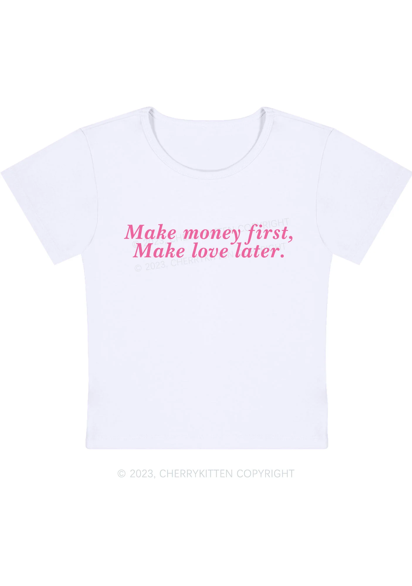 Curvy Make Money First Baby Tee Cherrykitten - Image 3