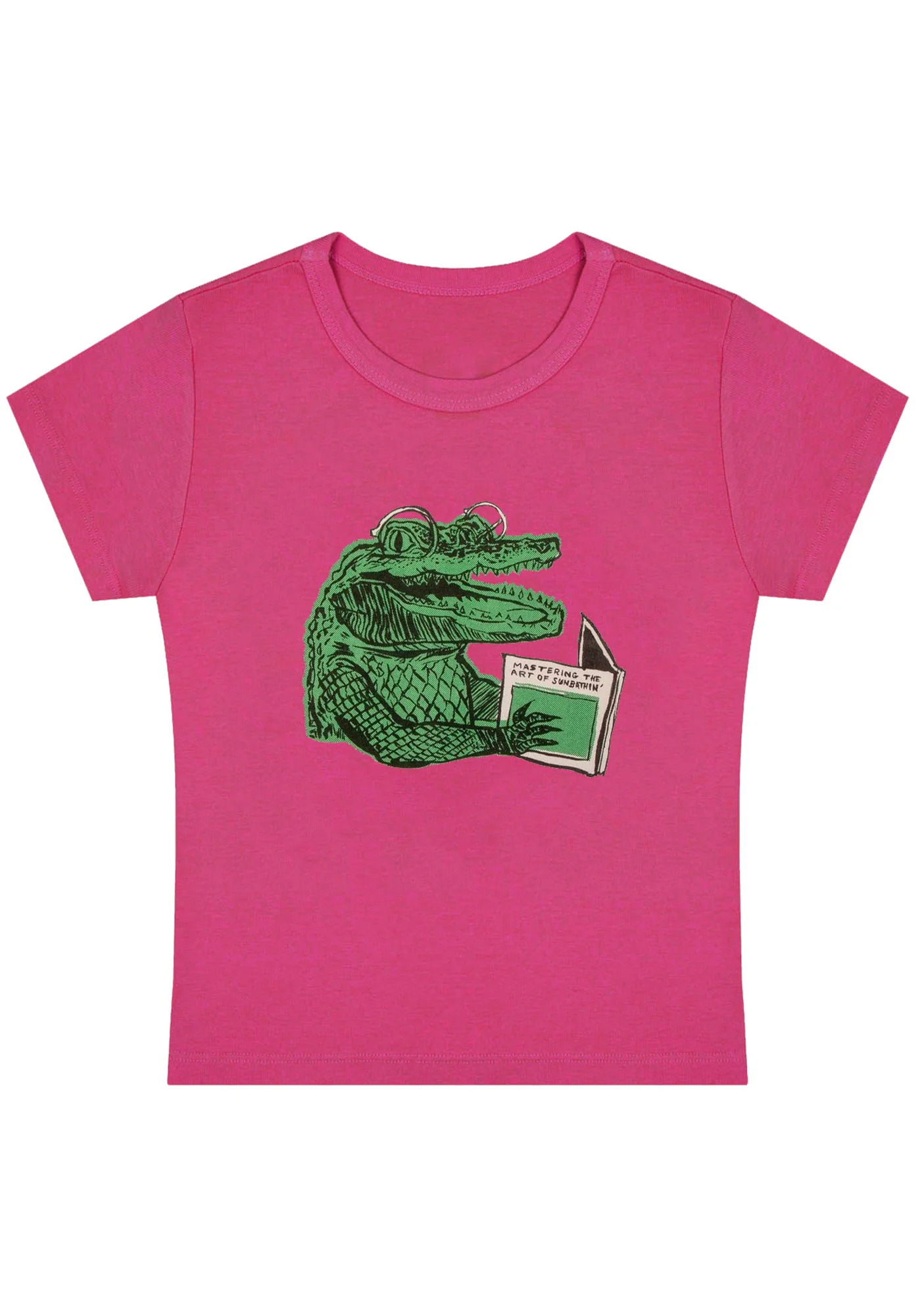 Curvy Mastering The Art Of Sunbathin Baby Tee - Image 5