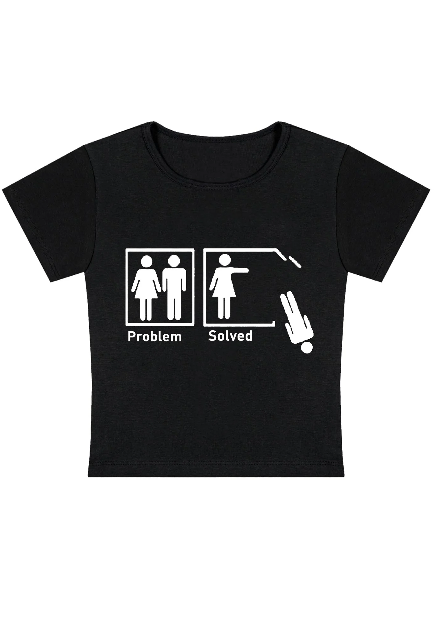 Curvy Men Problem Solved Baby Tee - Image 2