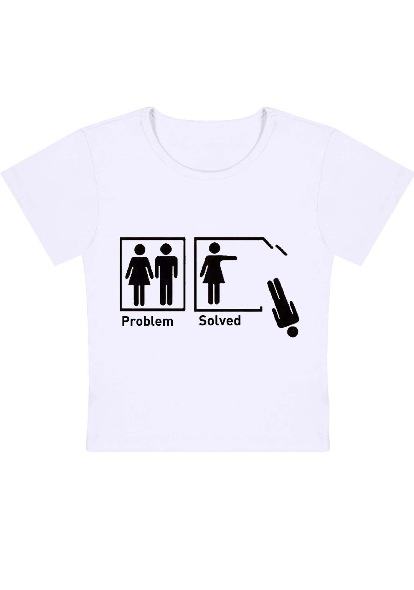 Curvy Men Problem Solved Baby Tee - Image 3