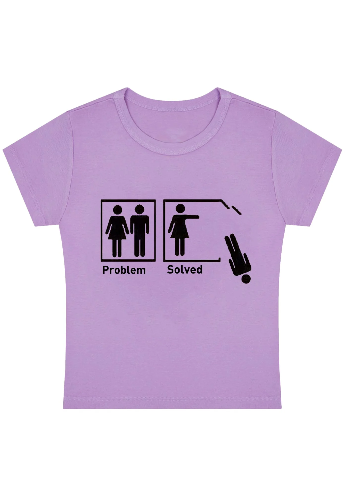 Curvy Men Problem Solved Baby Tee - Image 4
