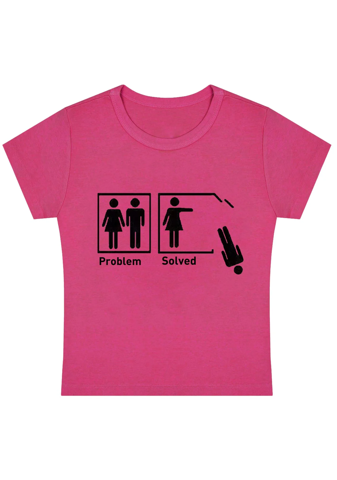 Curvy Men Problem Solved Baby Tee - Image 5