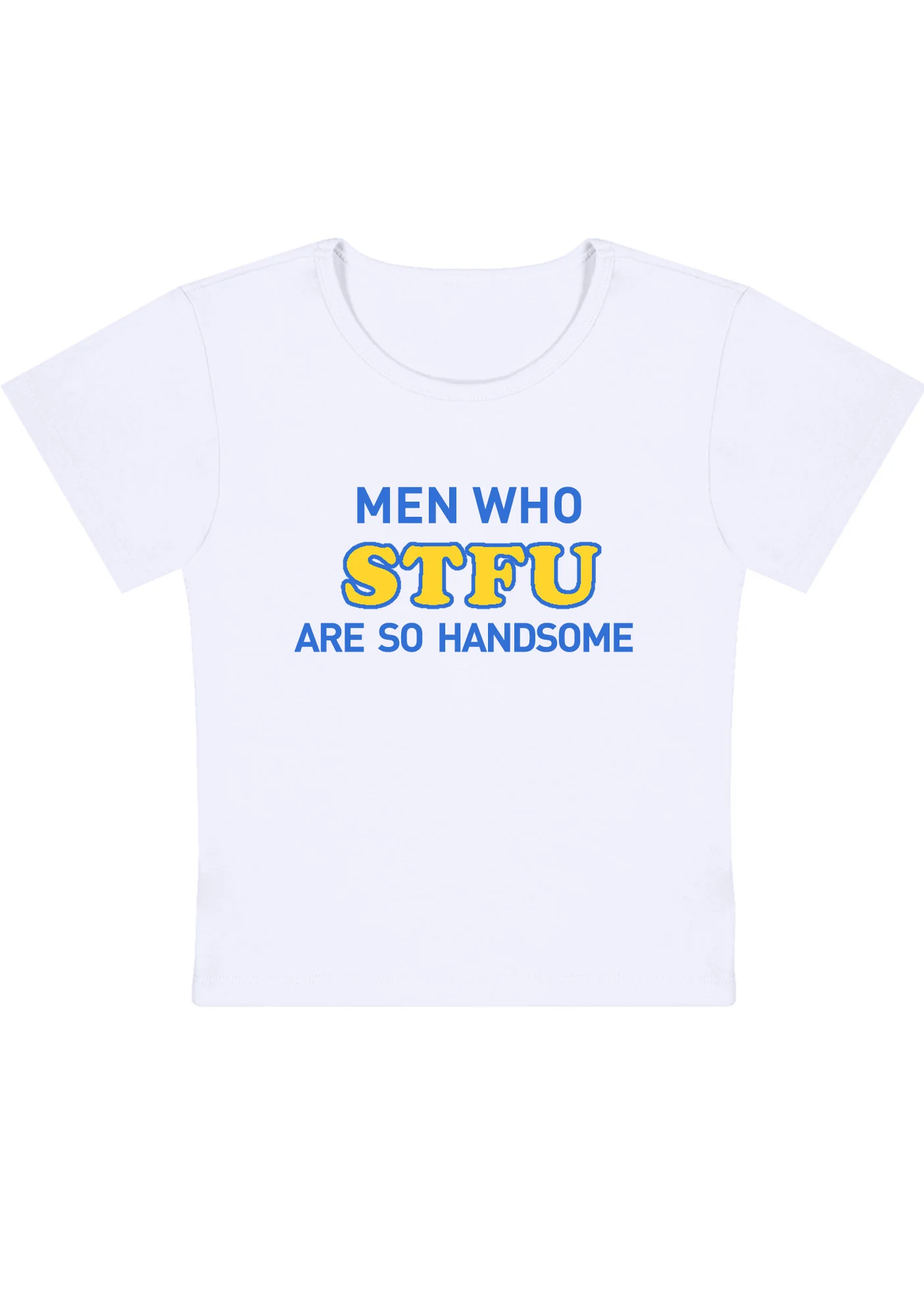 Curvy Men Who STFU Are So Handsome Baby Tee - Image 2