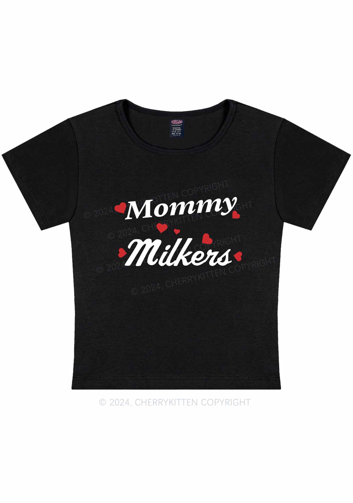 Curvy Mommy Milkers Y2K Baby Tee Cherrykitten - Image 3