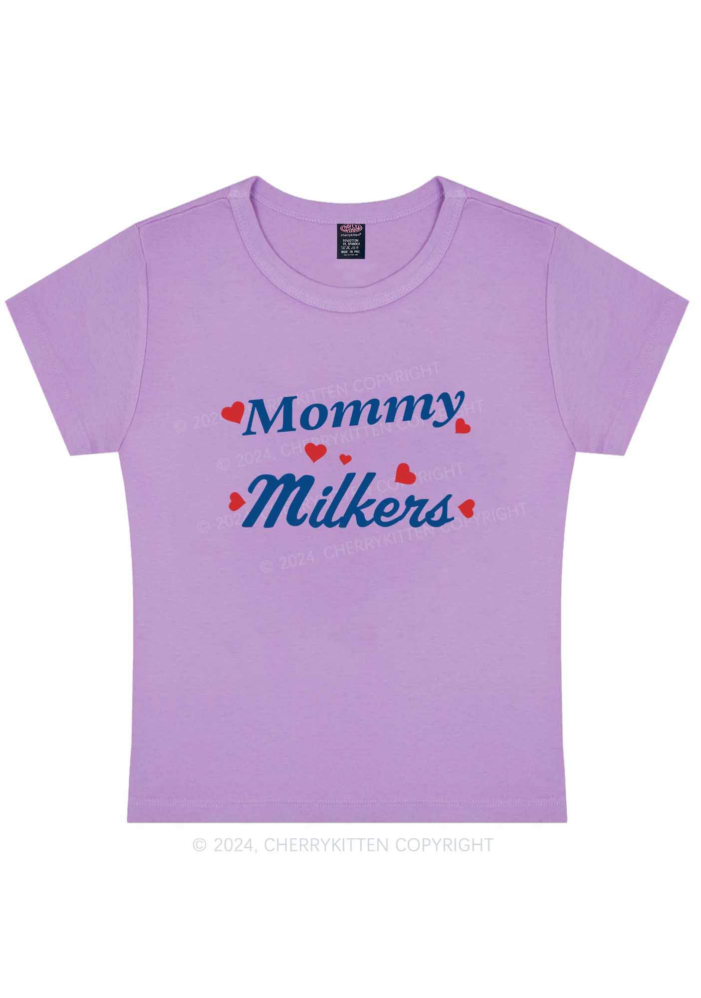 Curvy Mommy Milkers Y2K Baby Tee Cherrykitten - Image 4
