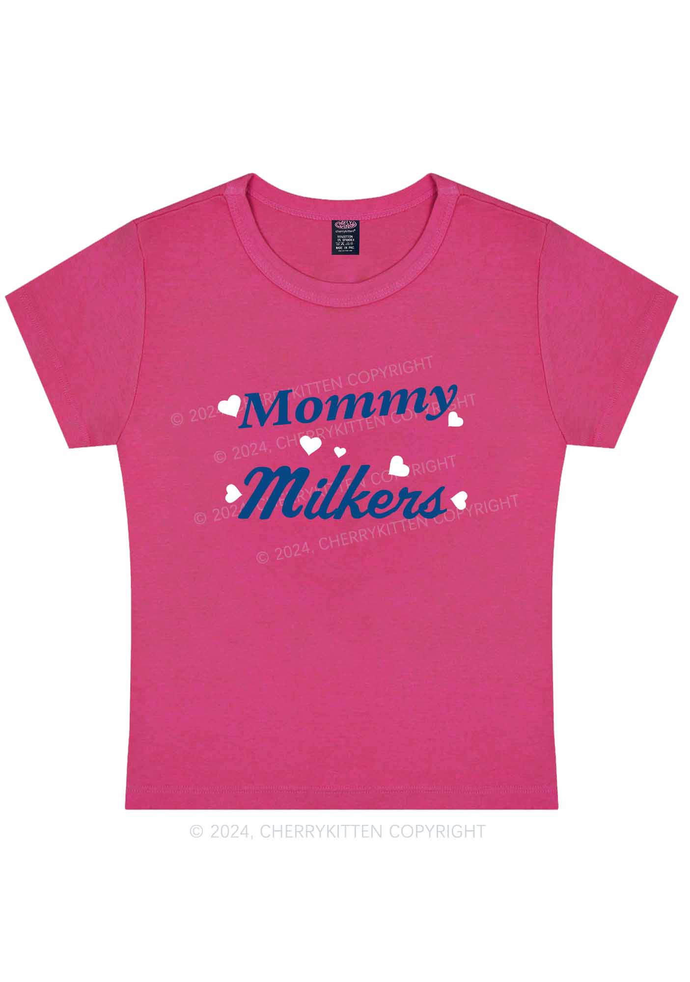 Curvy Mommy Milkers Y2K Baby Tee Cherrykitten - Image 5