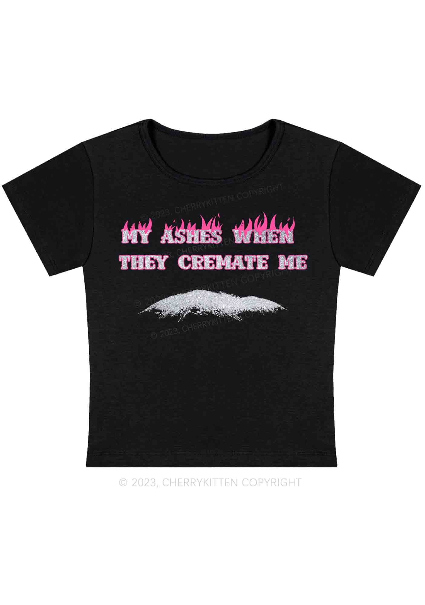 Curvy My Ashes Burn Baby Tee Cherrykitten - Image 2