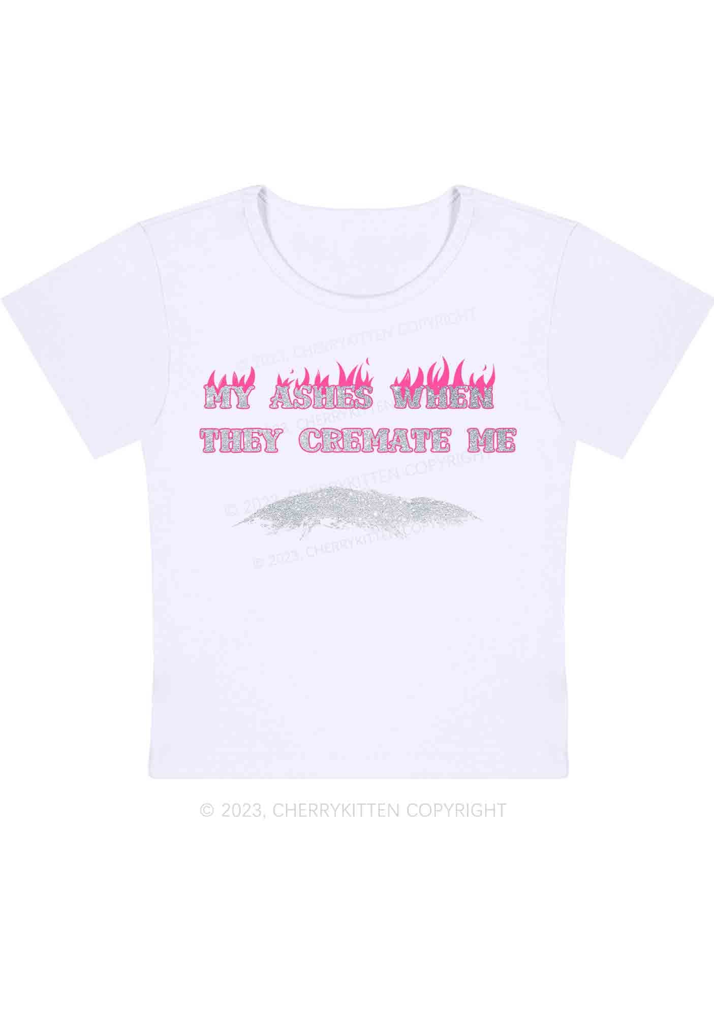 Curvy My Ashes Burn Baby Tee Cherrykitten - Image 3