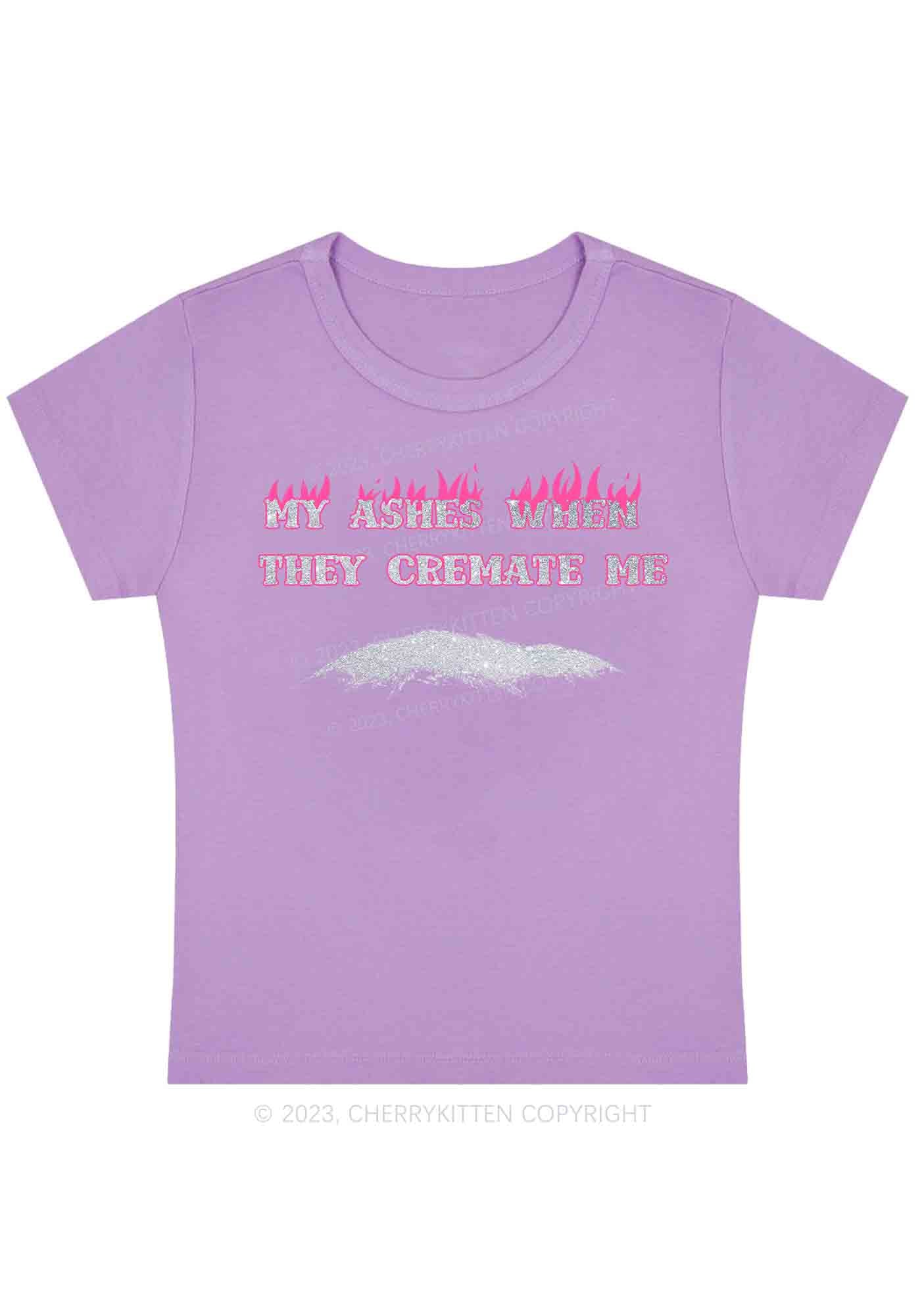 Curvy My Ashes Burn Baby Tee Cherrykitten - Image 4