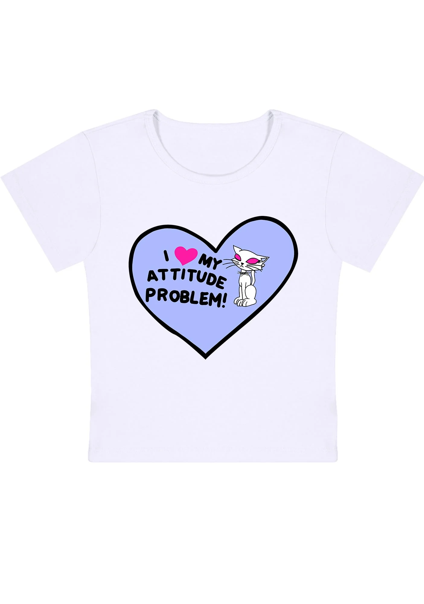 Curvy My Attitude Problem Baby Tee - Image 2