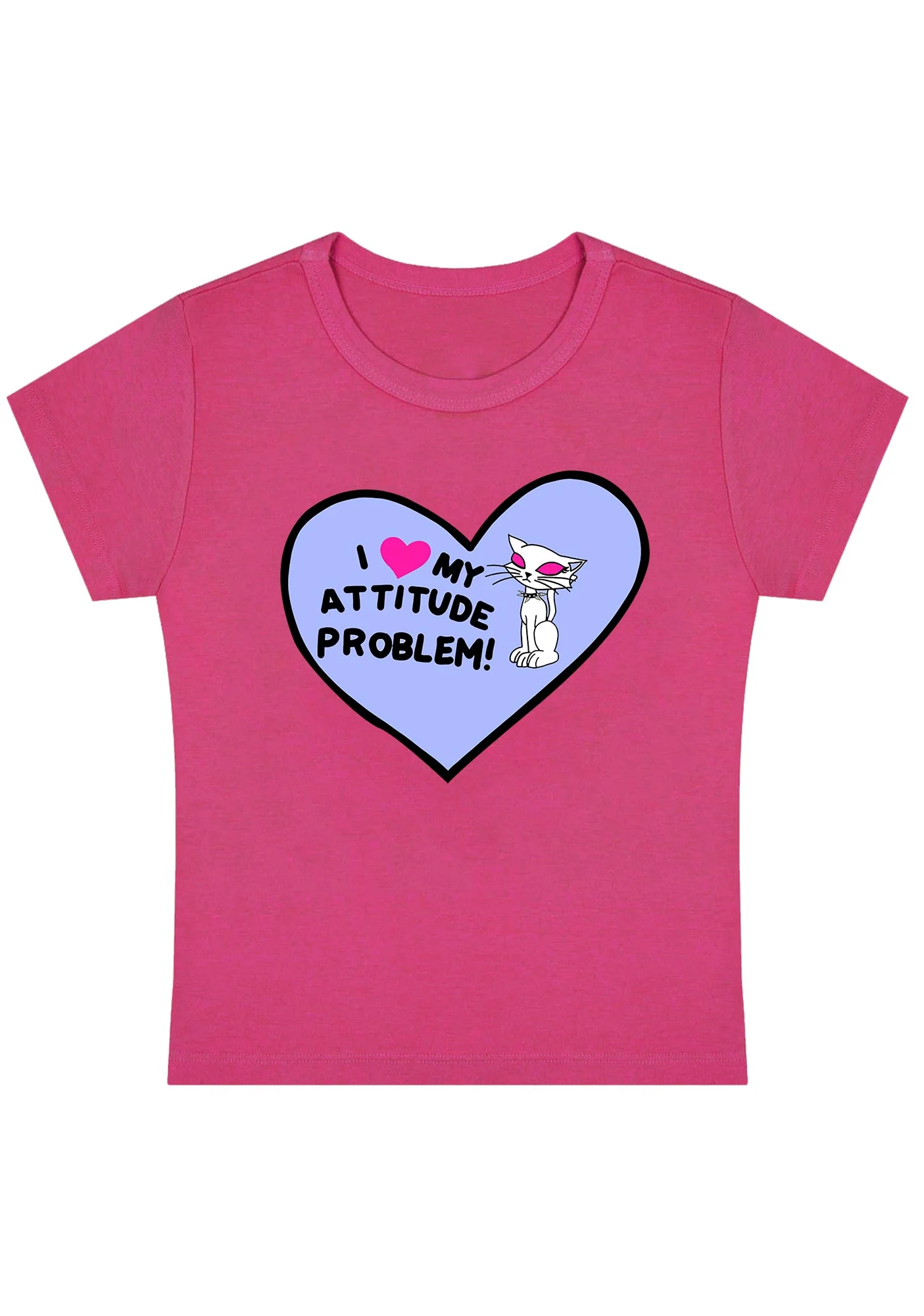 Curvy My Attitude Problem Baby Tee - Image 5