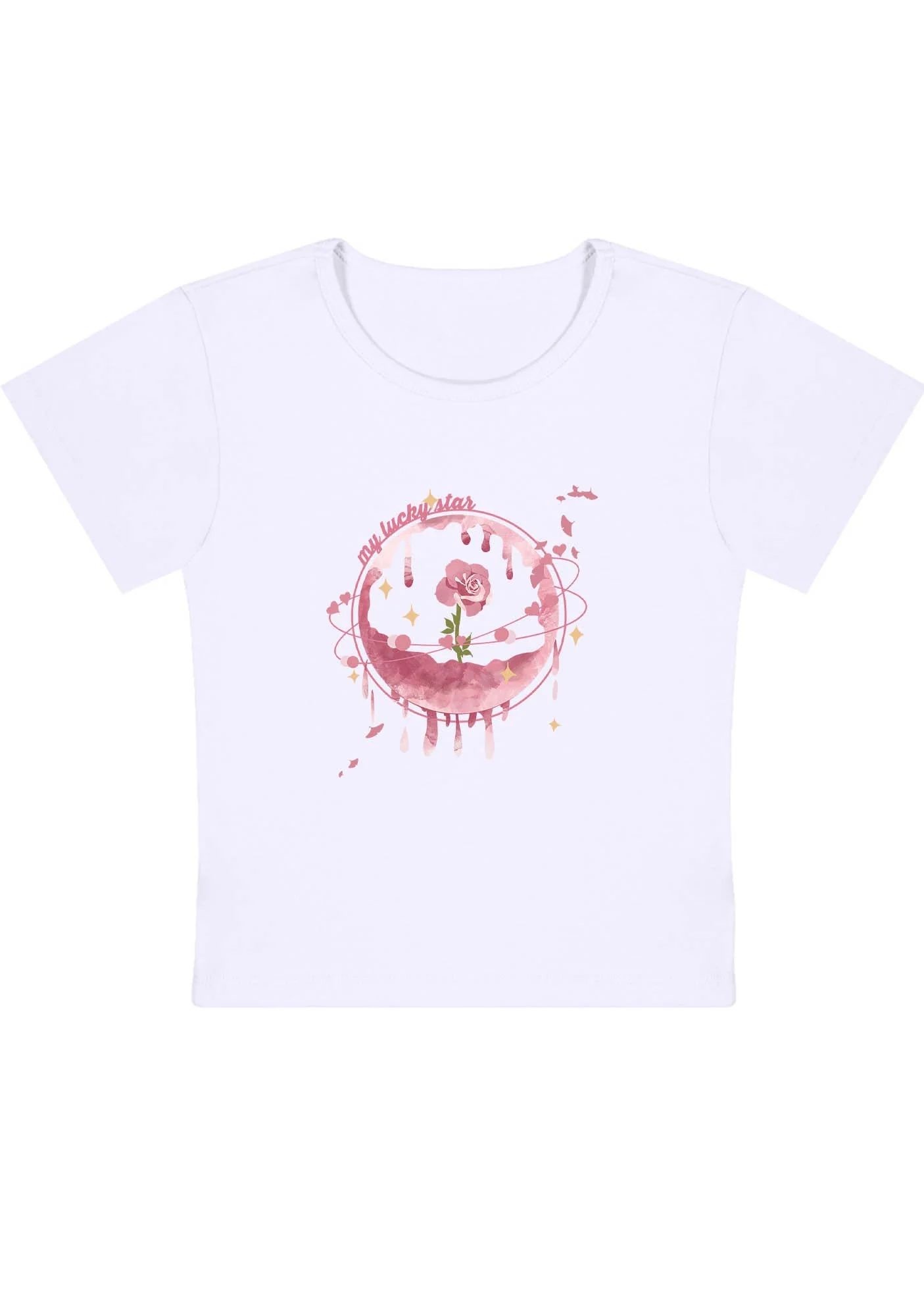 Curvy My Lucky Star Baby Tee - Image 2