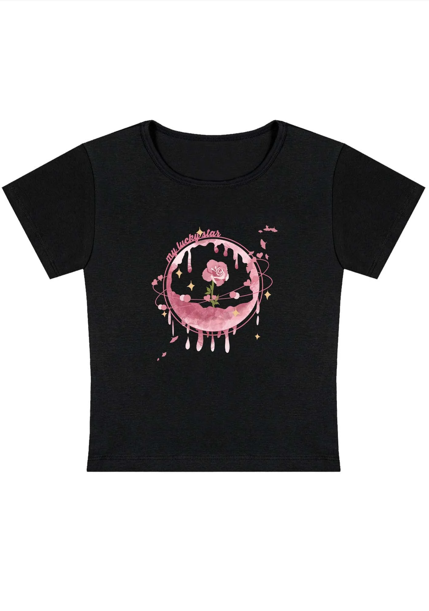 Curvy My Lucky Star Baby Tee - Image 3