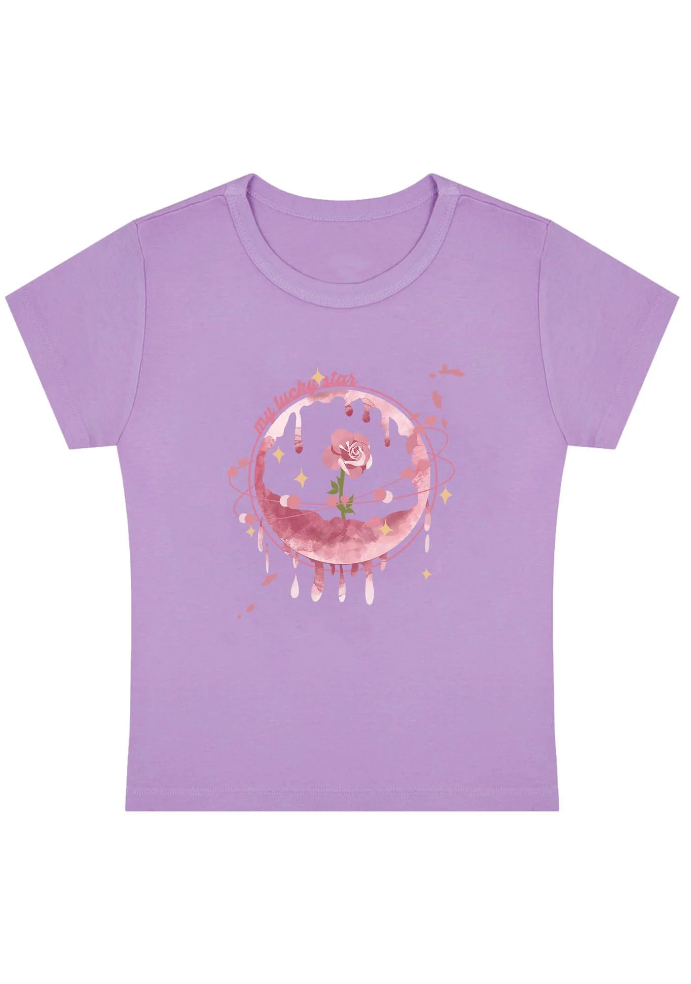 Curvy My Lucky Star Baby Tee - Image 4