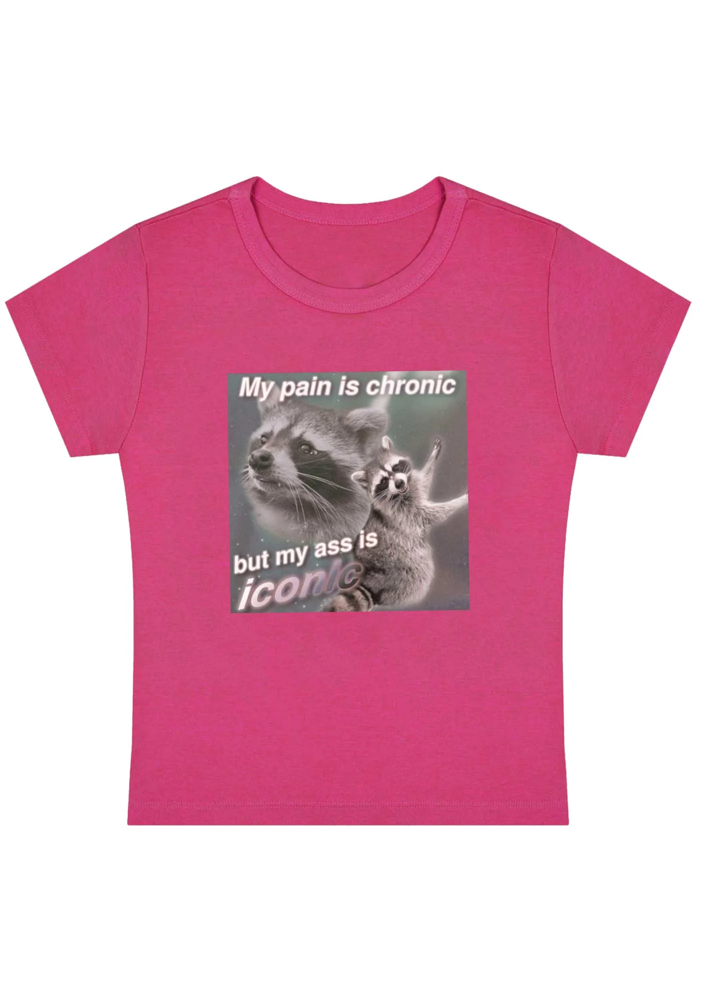 Curvy My Pain Is Chronic Baby Tee - Image 5