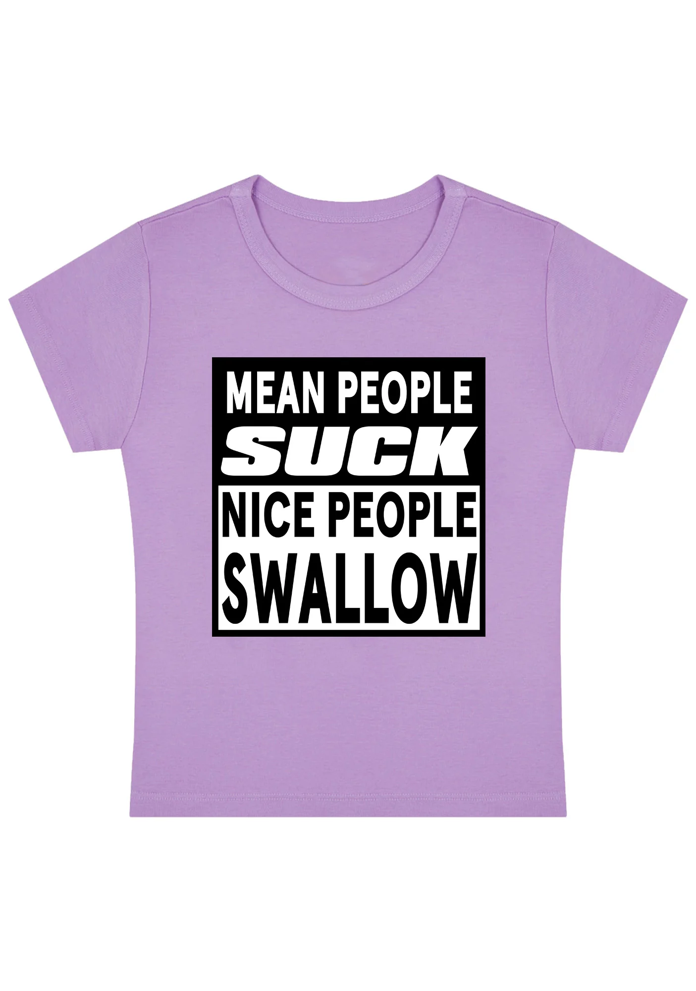 Curvy Nice People Swallow Baby Tee - Image 2