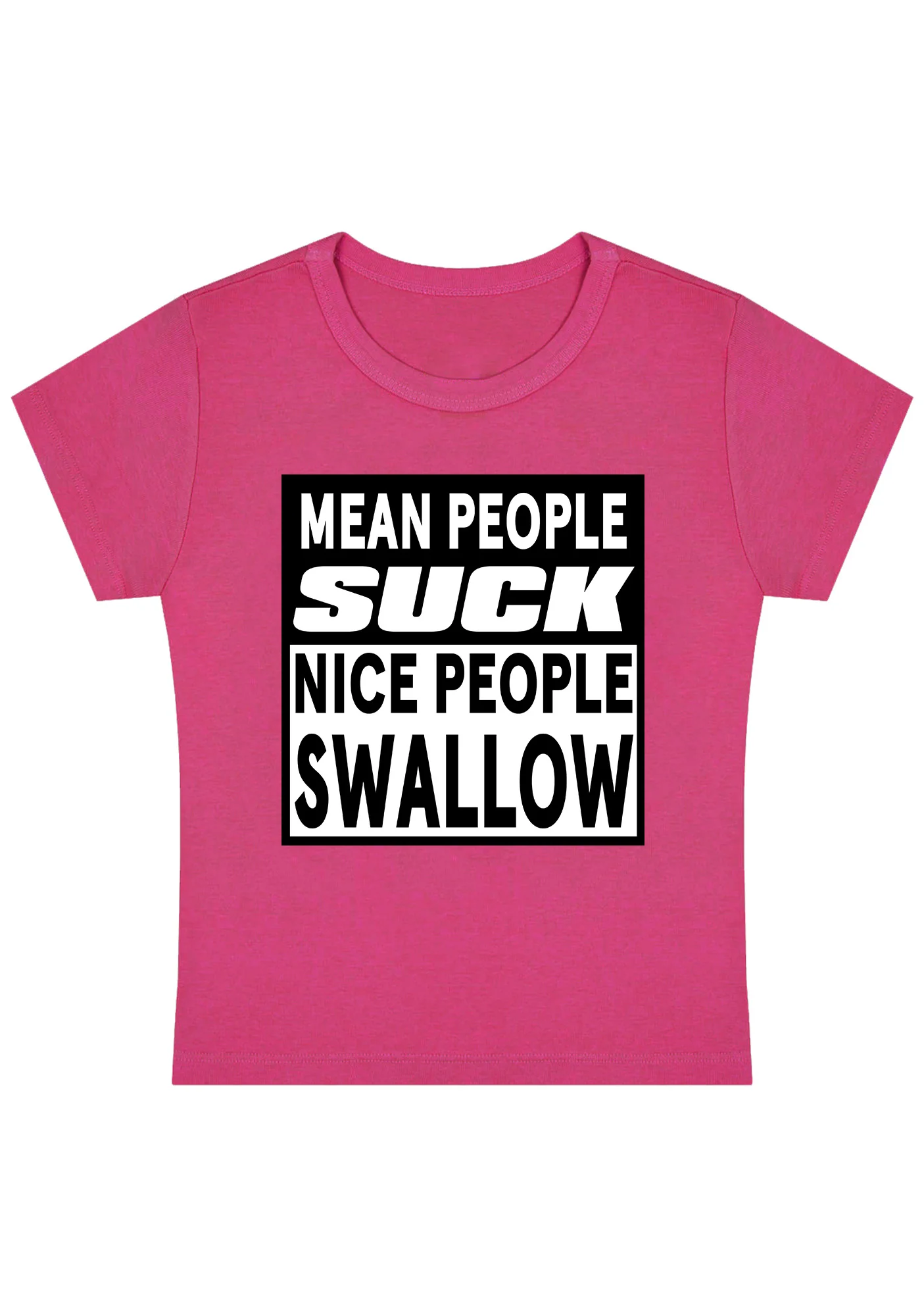Curvy Nice People Swallow Baby Tee - Image 3