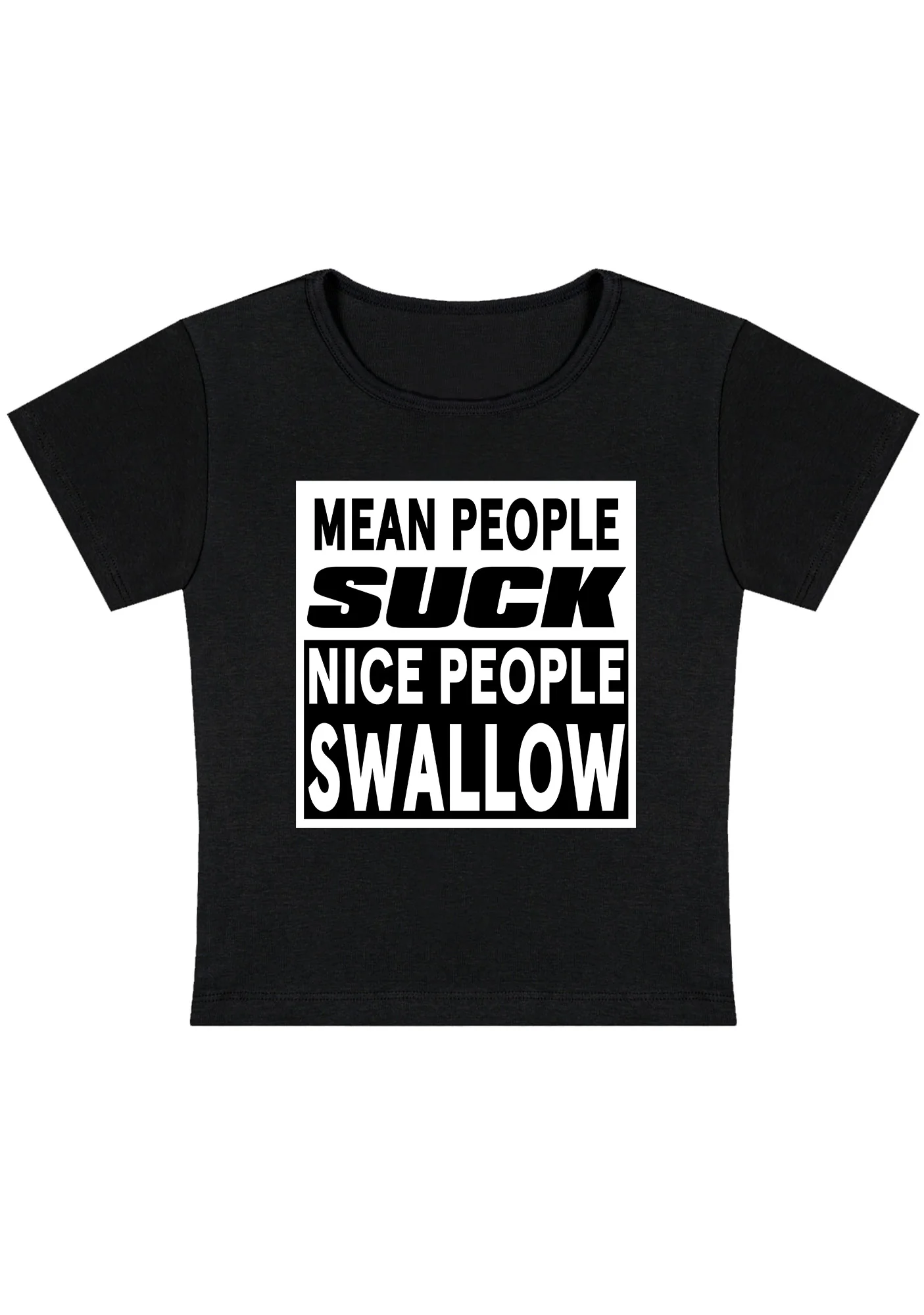 Curvy Nice People Swallow Baby Tee - Image 4