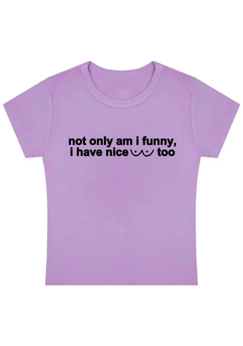 Curvy I Have Nice Dots Too Baby Tee - Image 4
