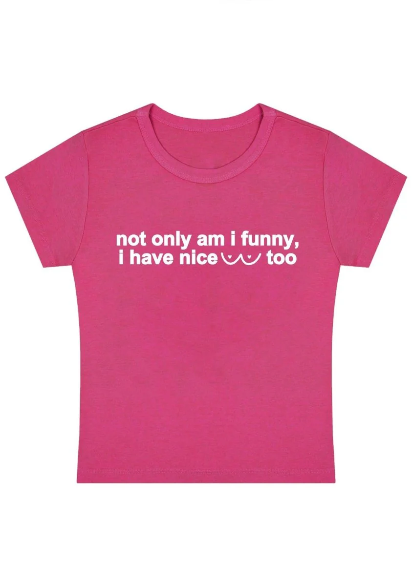 Curvy I Have Nice Dots Too Baby Tee - Image 5