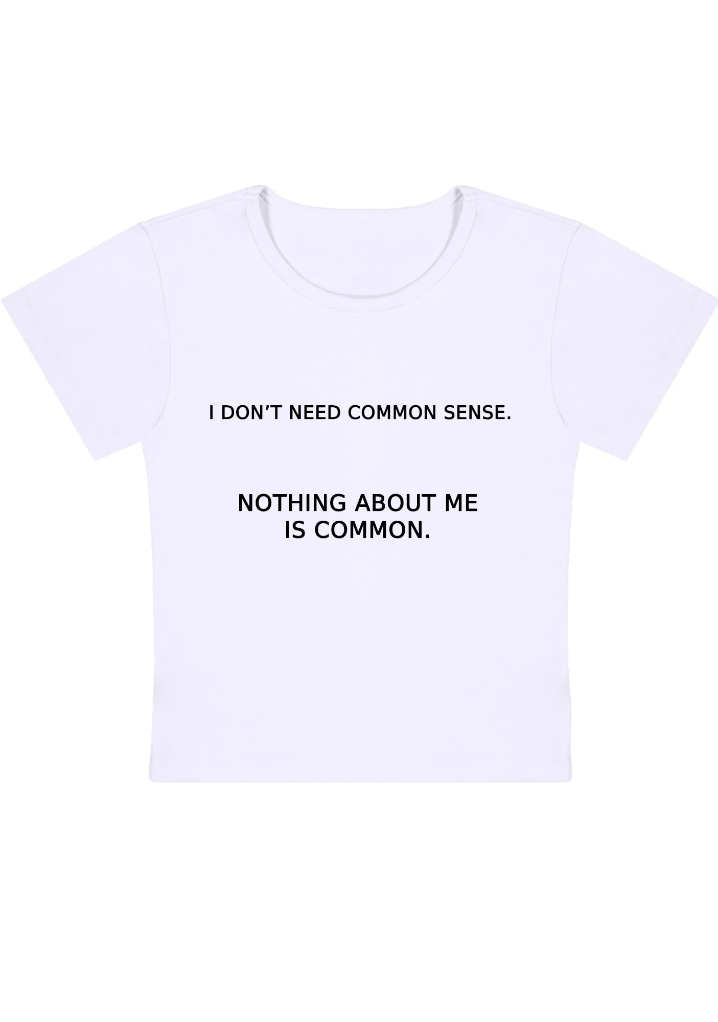 Curvy Nothing About Me Is Common Baby Tee - Image 2